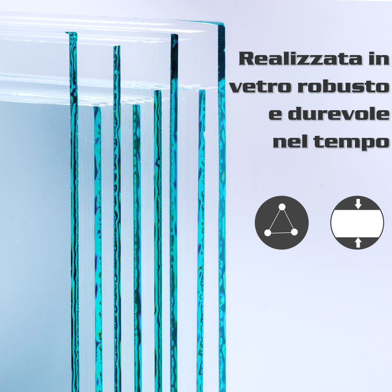 Porta Scorrevole Vetrata 90x205 cm Smerigliata 