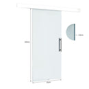 Porta Scorrevole Vetrata 210x75 cm Trasparente 