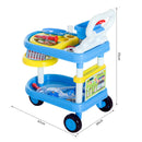 Carrello Gioco Dottore per Bambini Blu 