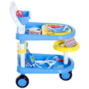 Carrello Gioco Dottore per Bambini Blu 