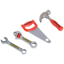 Banco da Lavoro Giocattolo per Bambini Rosso e Nero 71x28x83 cm 