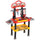 Spielzeugwerkbank für Kinder Rot und Schwarz 71x28x83 cm
