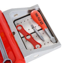 Banco da Lavoro Giocattolo per Bambini Rosso e Nero 71x28x83 cm 