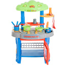 Cucina Giocattolo per Bambini Blu e Grigio 