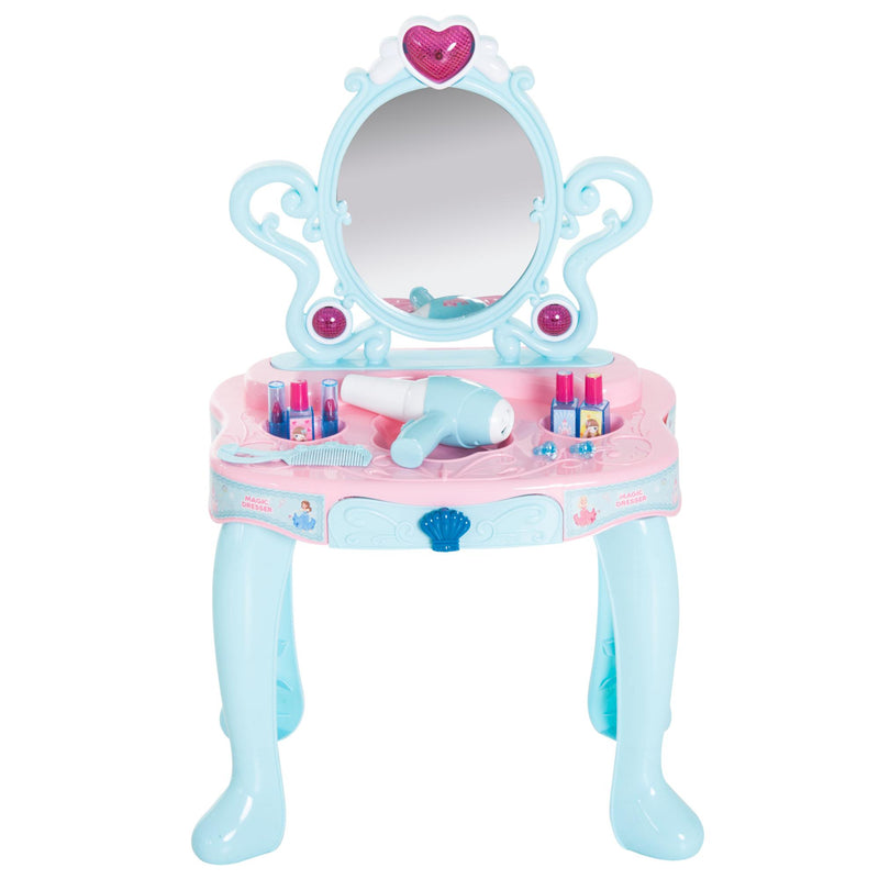 Specchiera Giocattolo per Bambine Verde chiaro e Rosa 