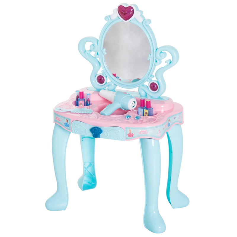 Specchiera Giocattolo per Bambine Verde chiaro e Rosa 