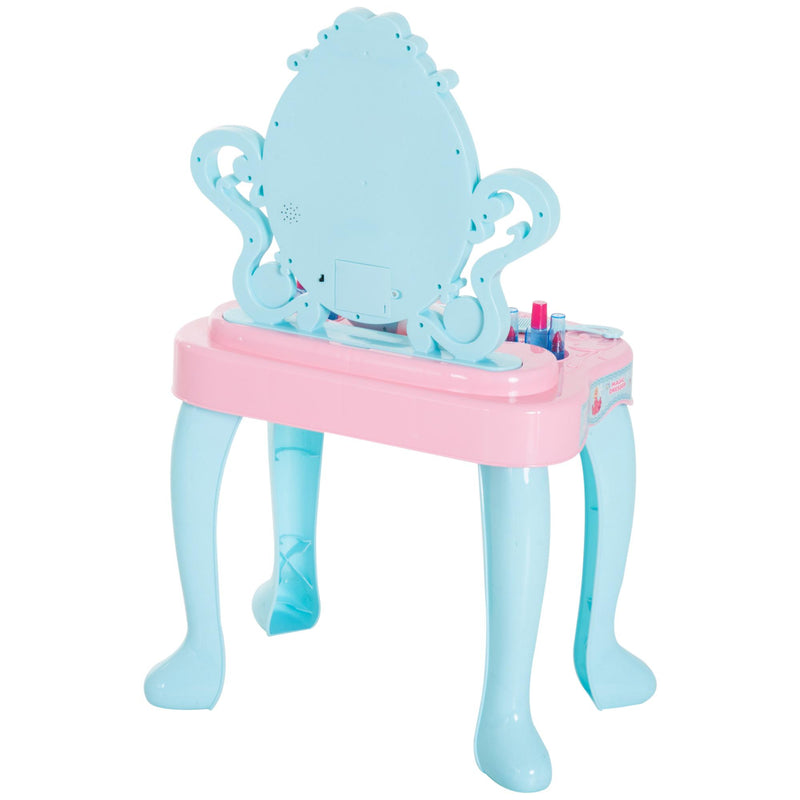 Specchiera Giocattolo per Bambine Verde chiaro e Rosa 