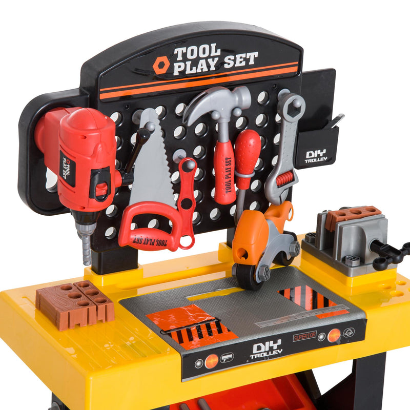 Banco da Lavoro Officina Giocattolo Giallo e Nero 