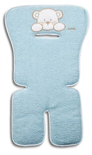 Copriseduta per Soggiolone Passeggino 73x34x1 cm in Spugna Double Azzurro