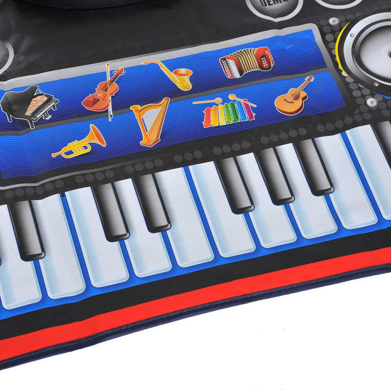 Tappeto Musicale Gioco Pianola e Batteria per Bambini 
