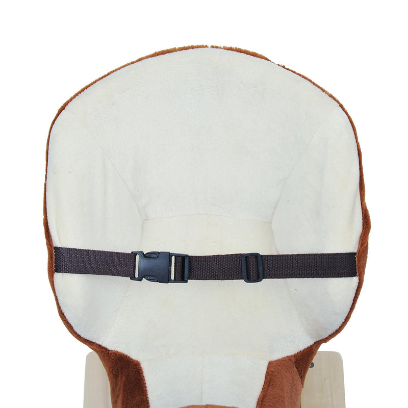 Cavallo a Dondolo in Legno Orso per Bambini Marrone 