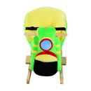 Cavallo a Dondolo per i Bambini in Legno Motocicletta Verde 