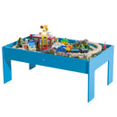 Set Tavolo per Bambini con Ferrovia per Trenino in Legno con Certificati 