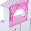 Cucina Giocattolo per Bambini con Accessori in Legno Rosa 110x32.5x99.5 cm 
