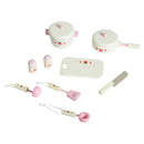 Cucina Giocattolo in Legno con Utensili Bianco 71x30x97.5 cm 