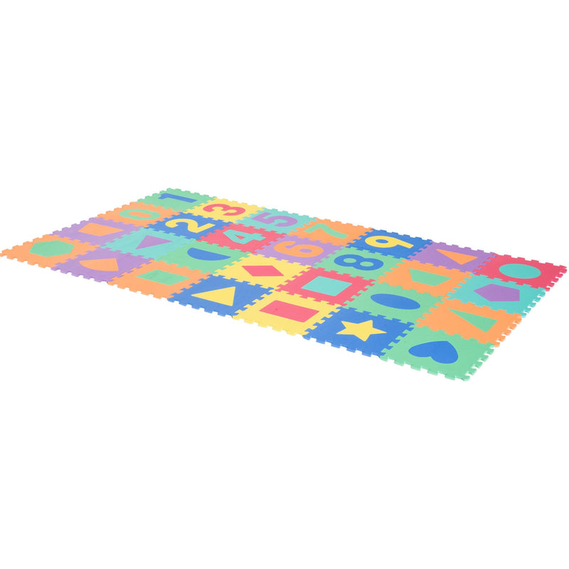 Tappeto Puzzle da Gioco per Bambini 28 Tessere 31x31 cm 