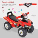 Quad Cavalcabile per Bambini Rosso 