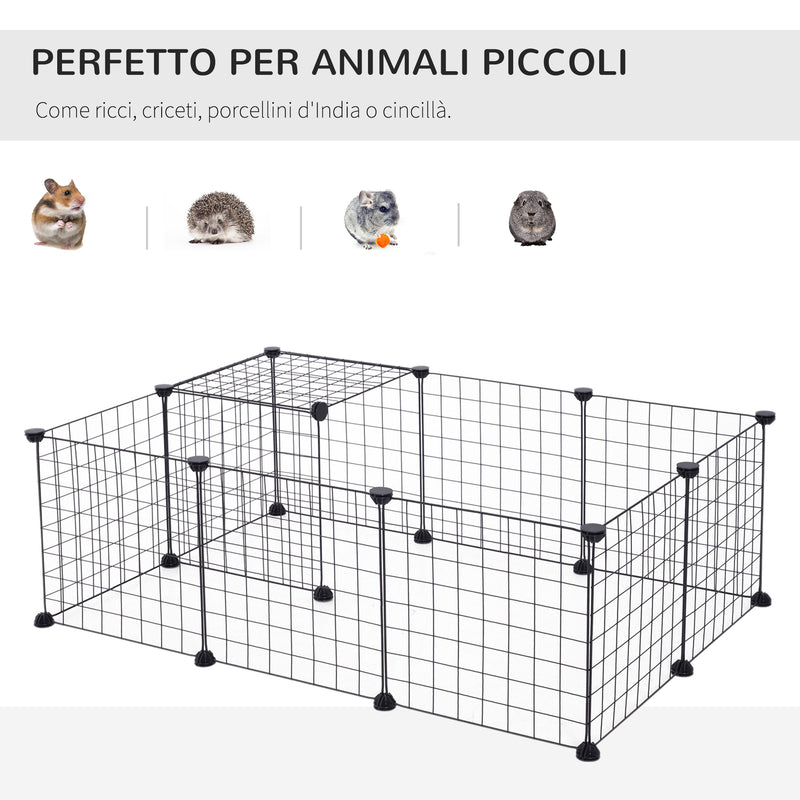 Box per Animali nero 106x73x36 cm 