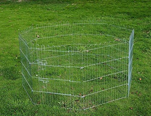 Zaun für Hunde Katzen Welpen Nagetiere Zaunnetz Käfig 8 Stück 76x63 cm online