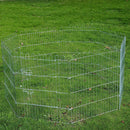 Recinto per Cani Gatti Cuccioli Roditori Recinzione Rete Gabbia 8 Pezzi 76x63 cm 