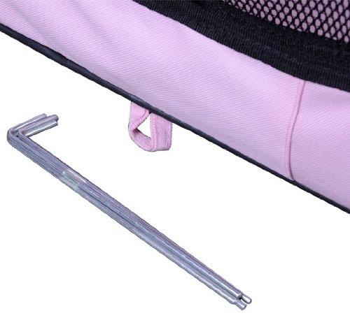 Box per Animali Cani Gatto Recinzione per Cuccioli Cuccia 114x114x58 cm Rosa 