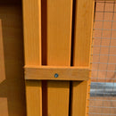 Conigliera Gabbia per Conigli Tetto Impermeabile e Vassoio Estrabile 115x44.3x65 cm 