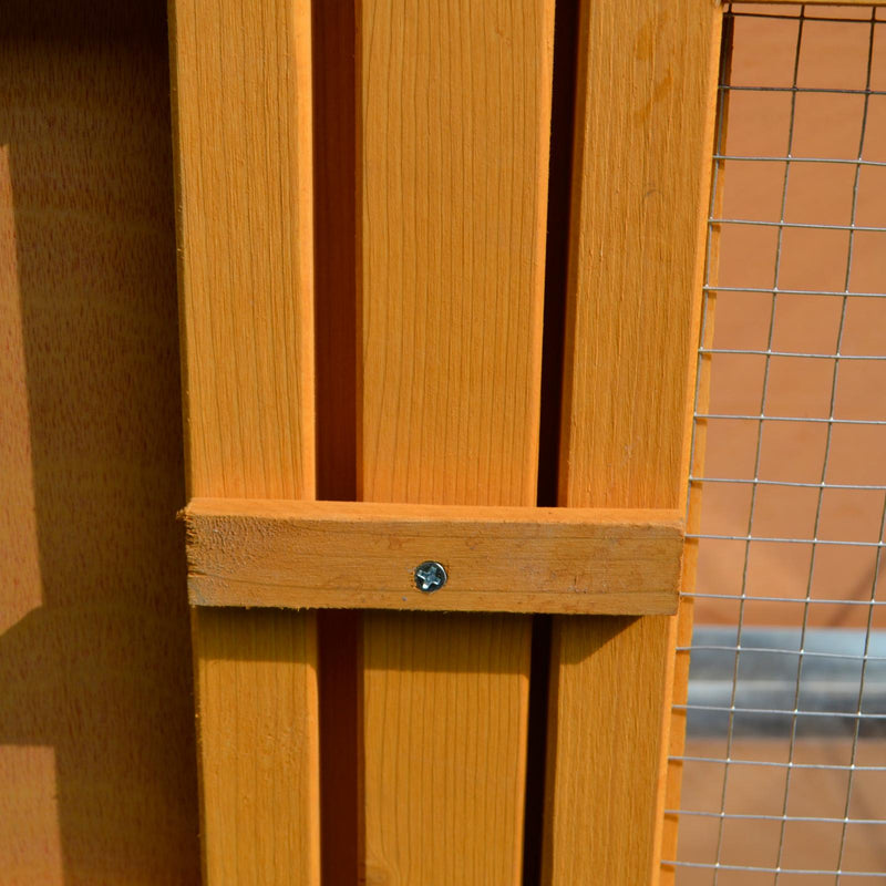 Conigliera Gabbia per Conigli Tetto Impermeabile e Vassoio Estrabile 115x44.3x65 cm 