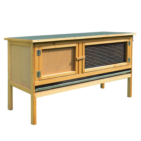 acquista Stall Kaninchenkäfig Wasserdichtes Dach und abnehmbares Tablett 115 x 44,3 x 65 cm