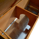 Conigliera Gabbia per Conigli Tetto Impermeabile e Vassoio Estrabile 115x44.3x65 cm 