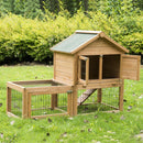 Conigliera Gabbia in Legno per Conigli e Animali Domestici 130x52x98.5 cm 