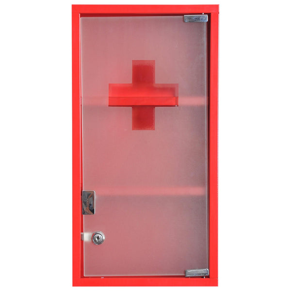 Medizinschrank Rot 25x12x48 cm acquista