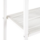 Scaffale a Scala 4 Ripiani in Acciaio Bianco 60x35.2x148.2 cm 