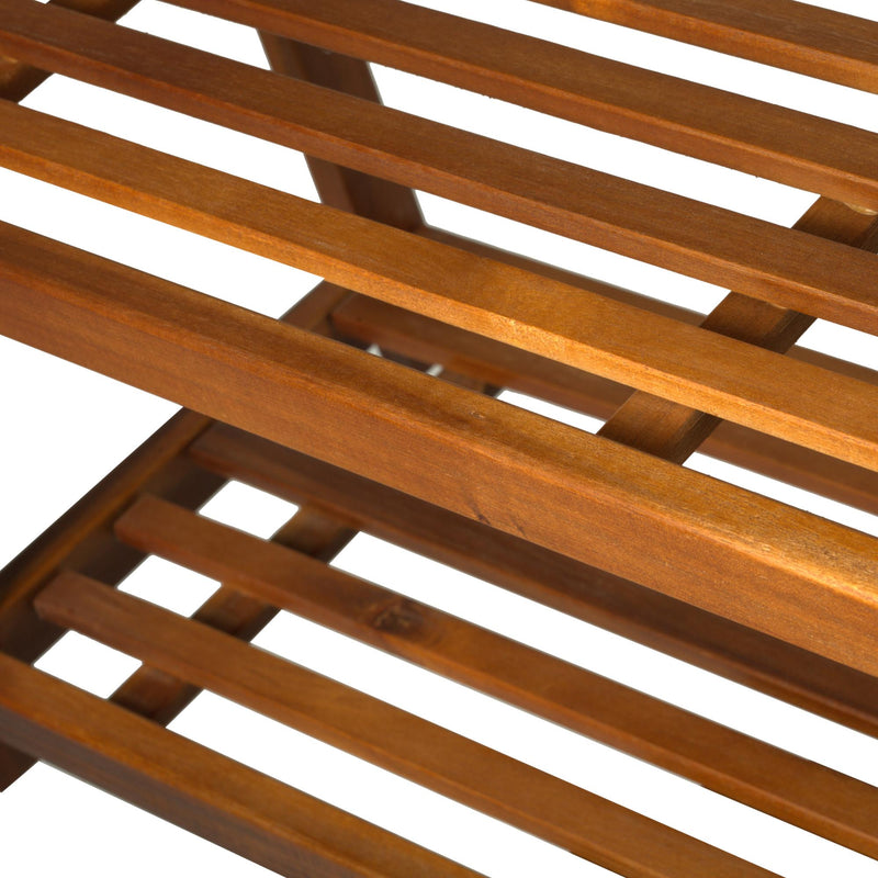 Scarpiera in Legno 3 Ripiani 74x26x62 cm 