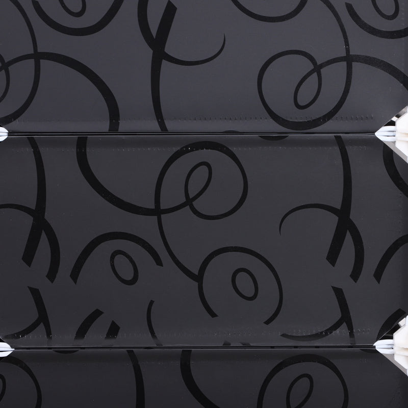 Scarpiera 32 Paia in Plastica e Metallo Bianca e Nera 95x37x160 cm 