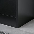 Scarpiera in Legno Nero 8 Scomparti 80x24x120 cm 