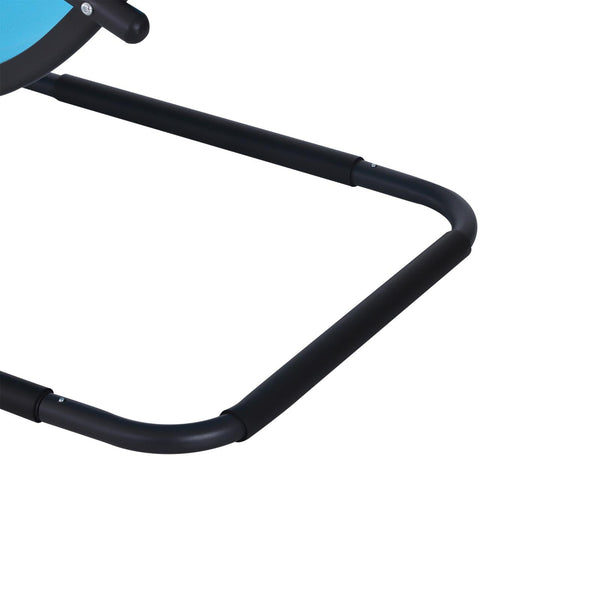 Gartenliegestuhl für den Außenbereich, ergonomisches Design, abnehmbare Kopfstütze, hellblau, 150 x 63 x 89 cm acquista