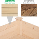 Orto Urbano Pensile in Legno con Fodera in Tessuto 122.5x56.5x76 cm 