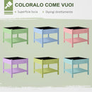 Orto Urbano Pensile in Legno con Fodera in Tessuto 91x91x81 cm 