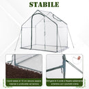 Serra da Giardino in PVC Trasparente 180x105x150 cm 