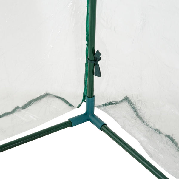 acquista Tunnel-Gewächshaus aus PVC mit 3 Rolltüren aus Stahl und transparentem PVC 350 x 100 x 80 cm