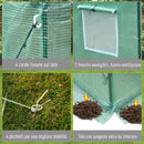 Serra da Giardino per Piante Pomodori 200x77x169 cm in PE Telaio in Acciaio 