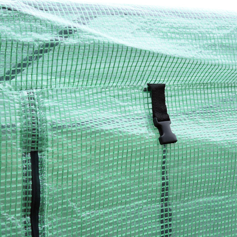 Serra da Giardino per Piante Pomodori 200x77x169 cm in PE Telaio in Acciaio 