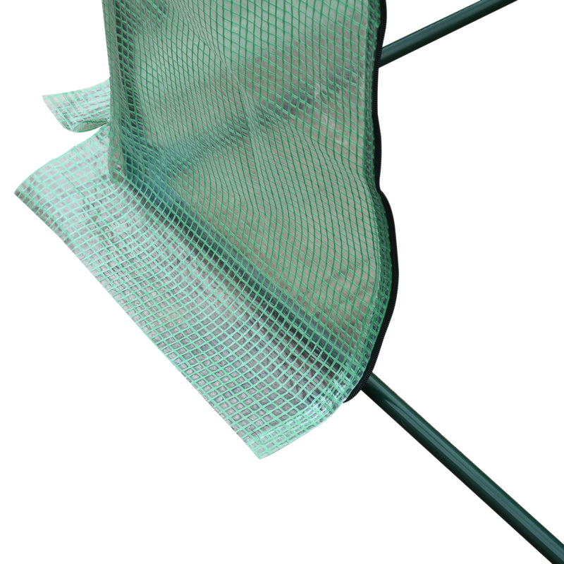 Serra da Giardino per Piante Pomodori 200x77x169 cm in PE Telaio in Acciaio 