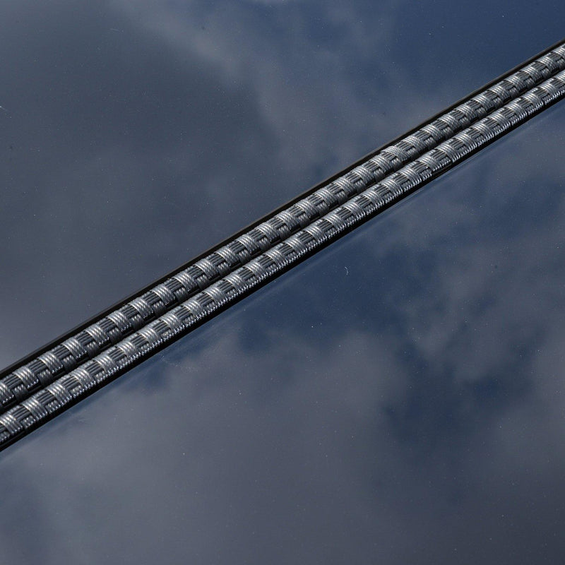 Set Salotto da Giardino in Rattan Sintetico 4 Poltrone e Tavolino Nero 