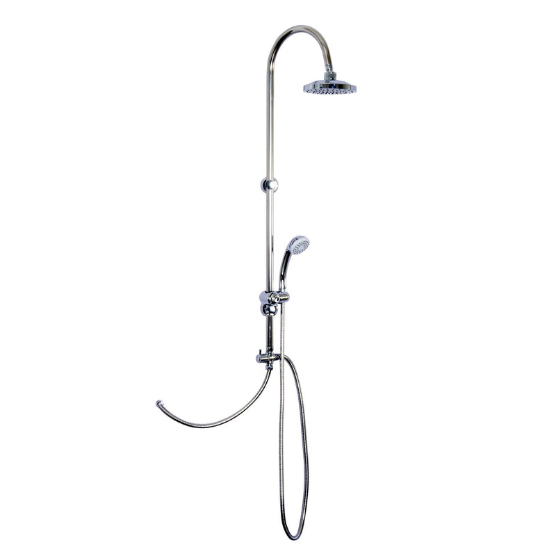 Saliscendi Soffione Doccia in Acciaio Inox con Augelli Autopulenti 103x31.5x15 cm 
