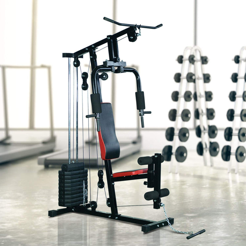 Stazione Fitness Multifunzione per Allenamento Professionale in Acciaio 