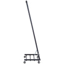 Stander Appendiabiti con Ripiano in Metallo Nero 68x41x155 cm 