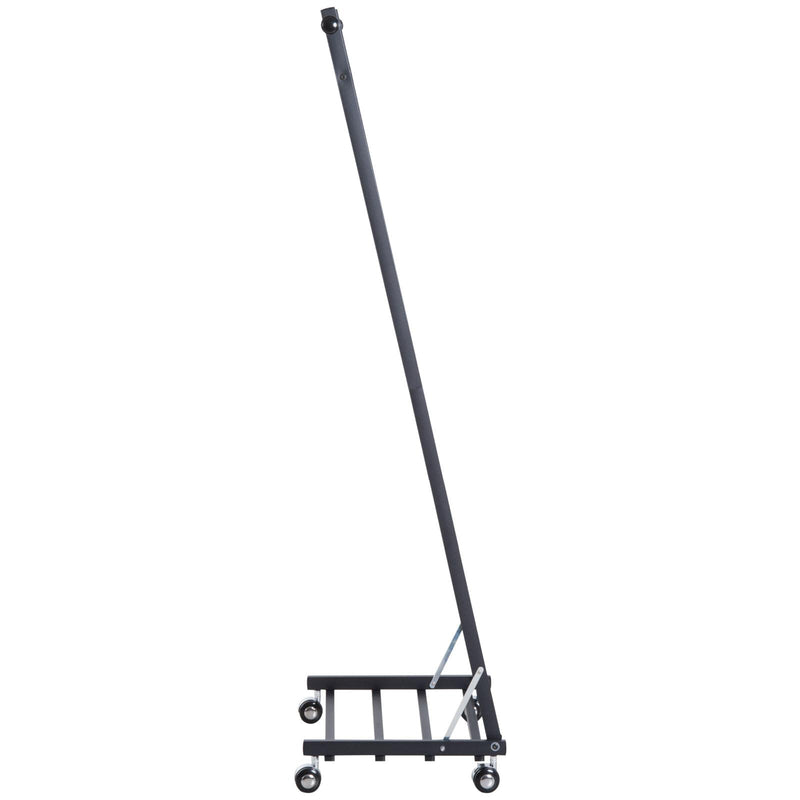 Stander Appendiabiti con Ripiano in Metallo Nero 68x41x155 cm 