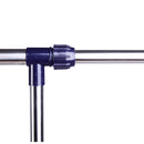 Stender Appendiabiti Larghezza e altezza regolabili con Ruote in Acciaio Inox 160x170 cm 