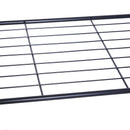 Stander Appendiabiti con 2 Ripiani Scarpiera in Acciaio Robusto Nero 100x46x148 cm 